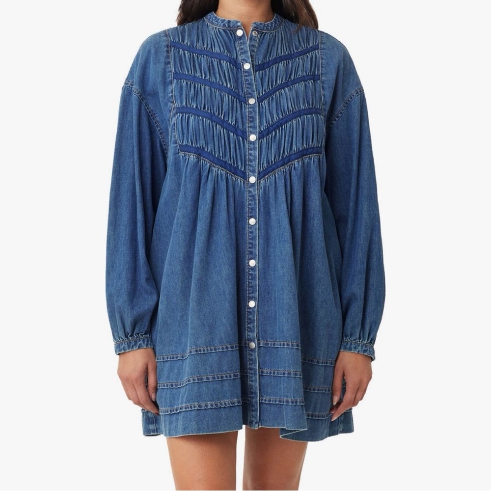 Habitual Long Sleeve Button-Up Shirtdress. NWT.‎ Size Small 100% Cotton